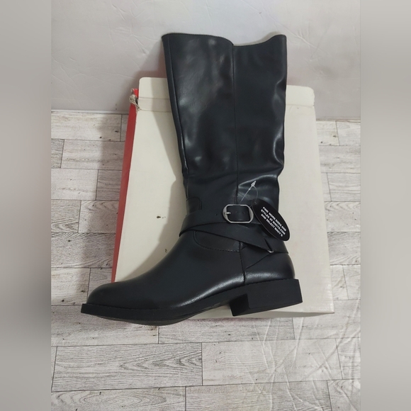 New in Box Black Style & Co. Riding Boots Knee High - Picture 3 of 5